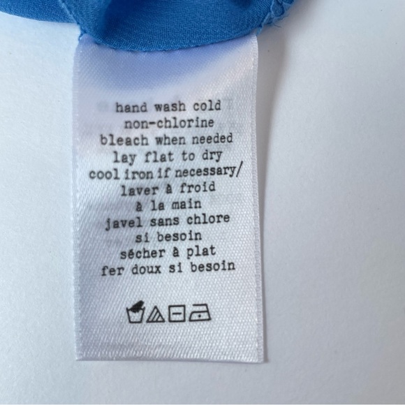 Rag and Bone Blue Short Sleeve Sheer Mesh Side T-Shirt Womens XS Summer Top - Picture 8 of 11